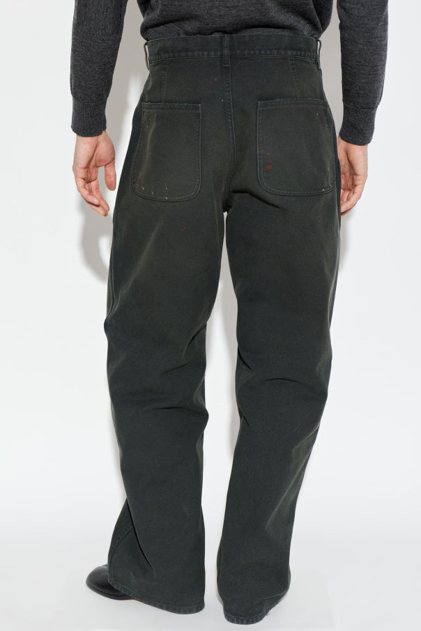 Maison Margiela BLACK Jeans with a vintage effect 4