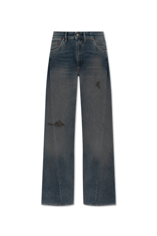 MM6 Maison Margiela BLUE Jeans with vintage effect 1