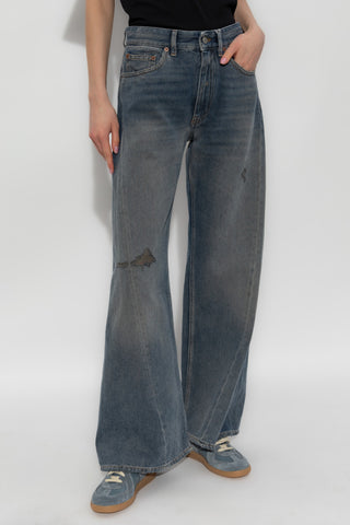 MM6 Maison Margiela BLUE Jeans with vintage effect 3