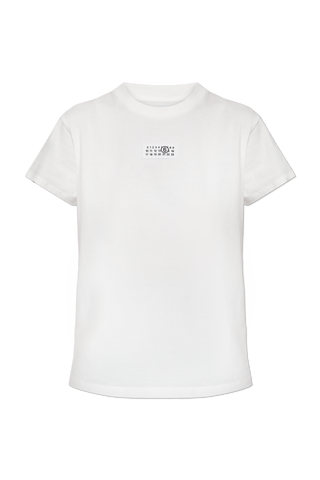 MM6 Maison Margiela WHITE T-shirt with logo patch 1