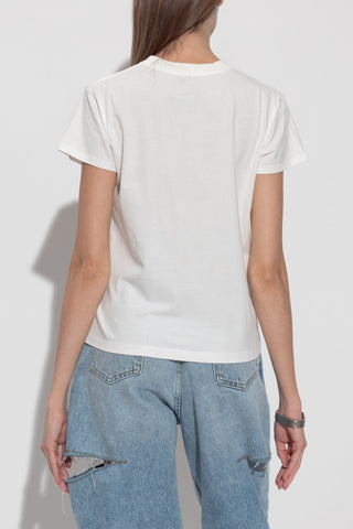 MM6 Maison Margiela WHITE T-shirt with logo patch 4