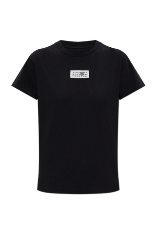MM6 Maison Margiela BLACK T-shirt with logo 1