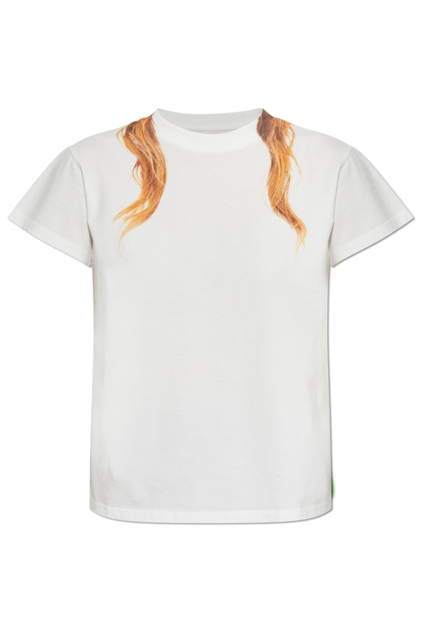 MM6 Maison Margiela WHITE T-shirt with print 1