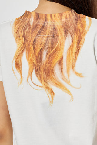 MM6 Maison Margiela WHITE T-shirt with print 5