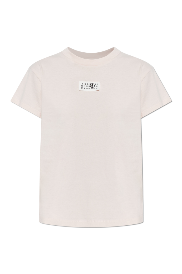 MM6 Maison Margiela PINK T-shirt with logo 1