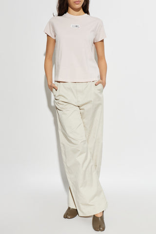 MM6 Maison Margiela PINK T-shirt with logo 2