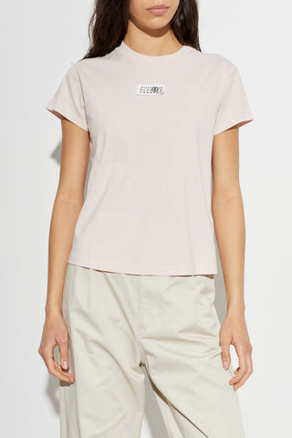 MM6 Maison Margiela PINK T-shirt with logo 3
