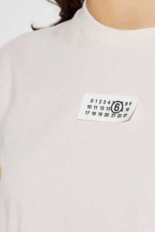 MM6 Maison Margiela PINK T-shirt with logo 5