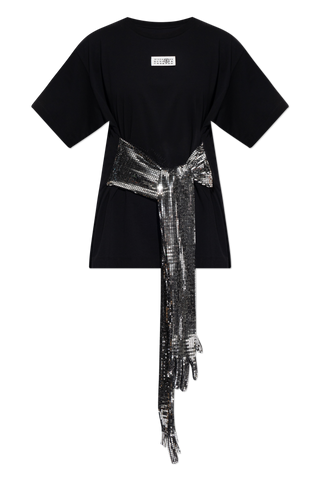 MM6 Maison Margiela BLACK T-shirt with long gloves 1