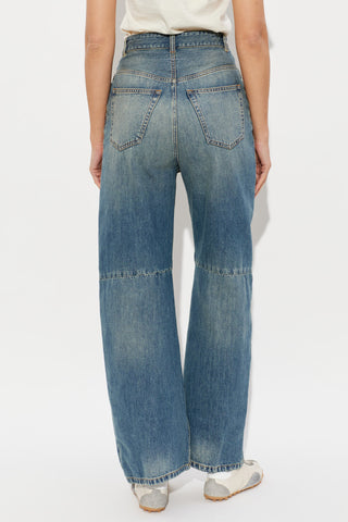 MM6 Maison Margiela BLUE High-waisted jeans 4