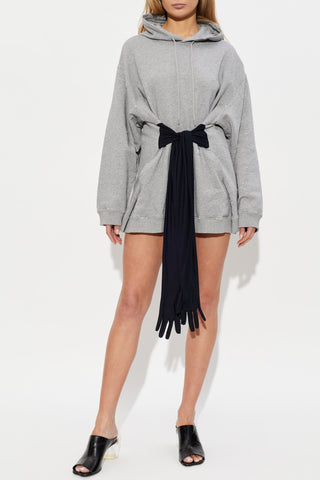 MM6 Maison Margiela GREY Blouse with decorative waist tie 3