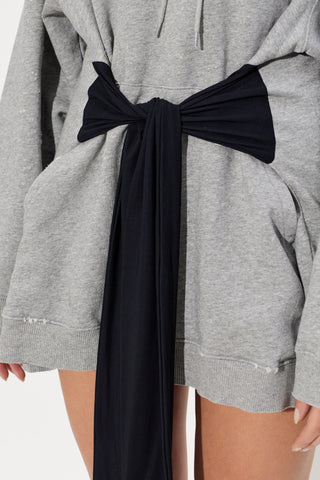 MM6 Maison Margiela GREY Blouse with decorative waist tie 5