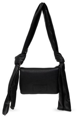MM6 Maison Margiela BLACK Leather shoulder bag 1