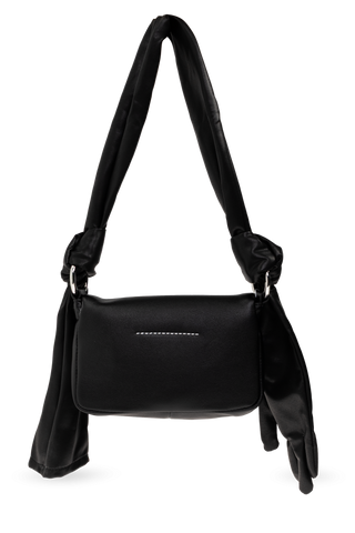 MM6 Maison Margiela BLACK Leather shoulder bag 3