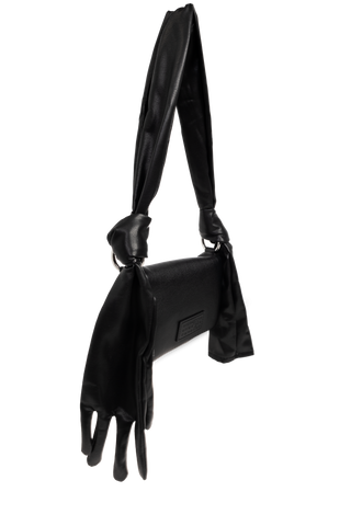 MM6 Maison Margiela BLACK Leather shoulder bag 4