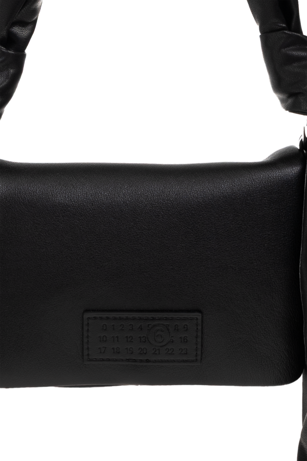 MM6 Maison Margiela BLACK Leather shoulder bag 6