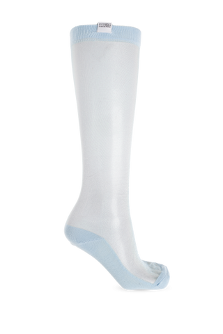 MM6 Maison Margiela BLUE Transparent socks 1