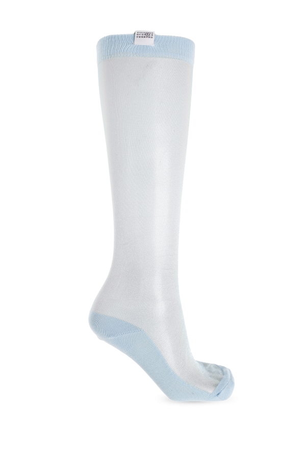 MM6 Maison Margiela BLUE Transparent socks 1