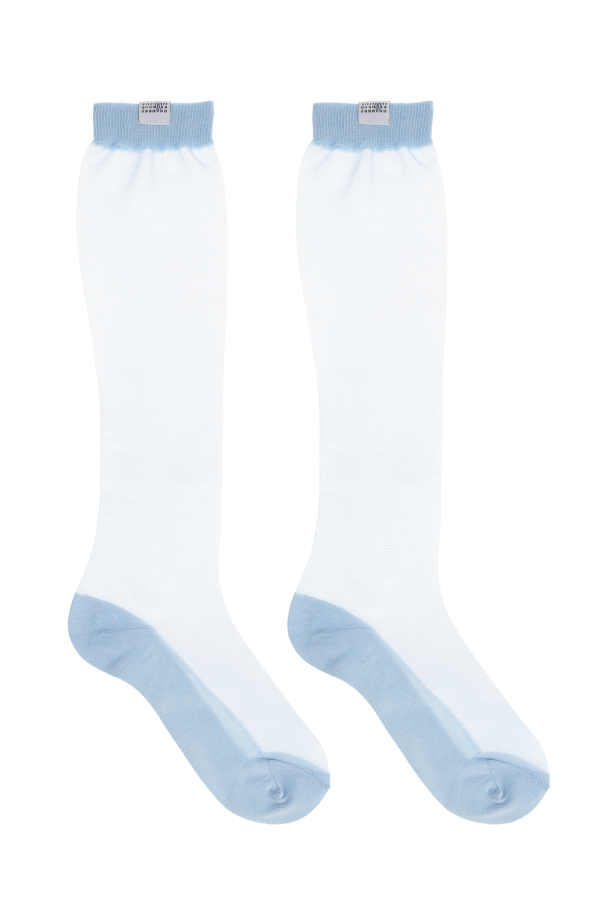 MM6 Maison Margiela BLUE Transparent socks 4