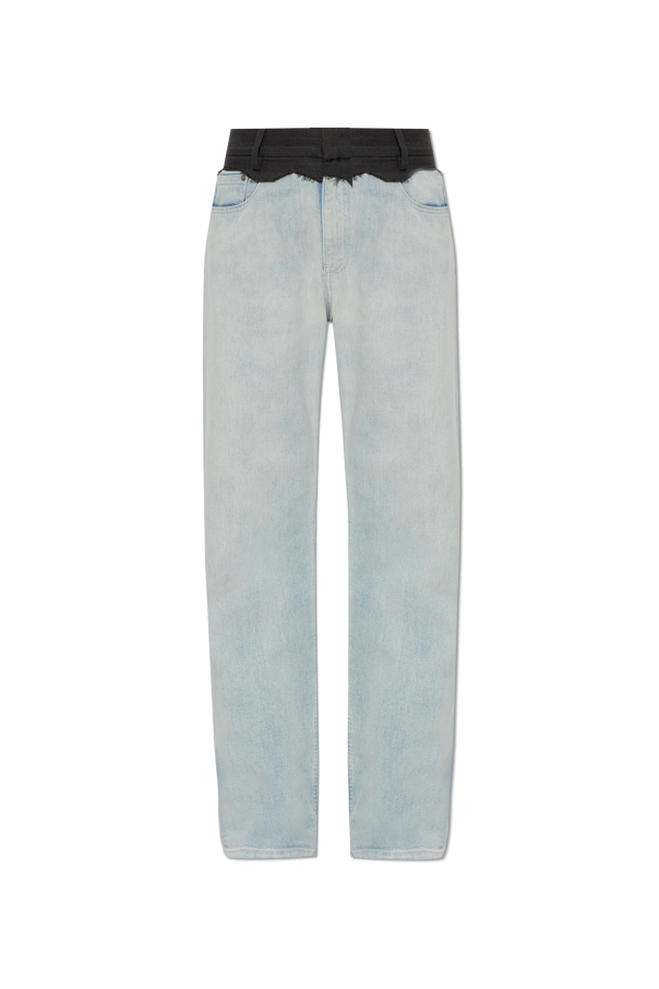 MM6 Maison Margiela BLUE Straight-leg jeans 1