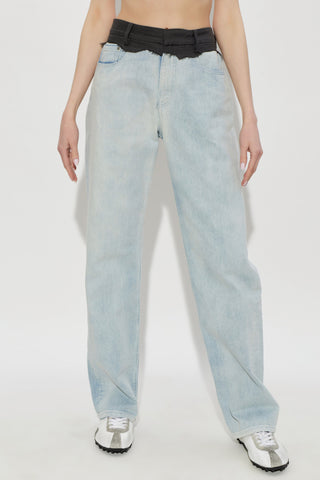 MM6 Maison Margiela BLUE Straight-leg jeans 3