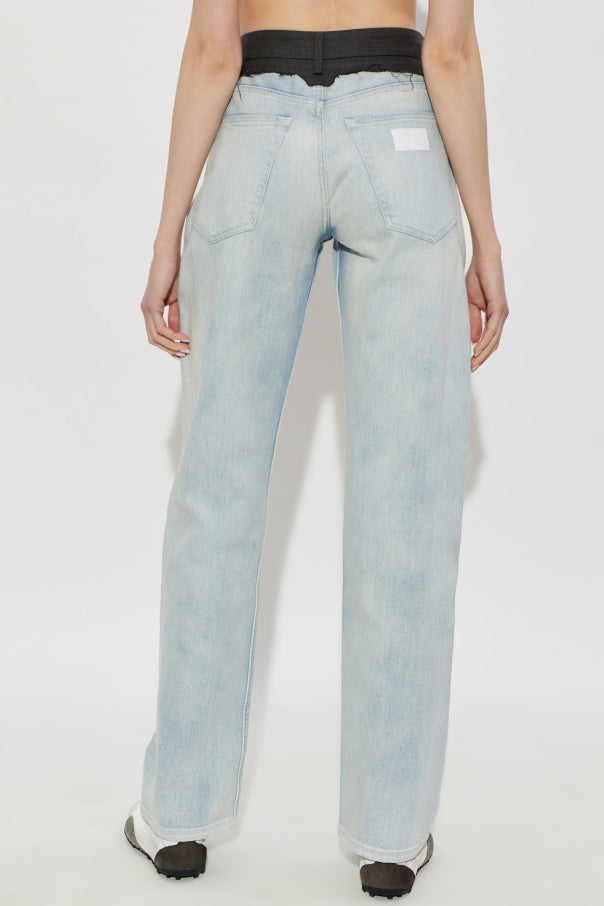 MM6 Maison Margiela BLUE Straight-leg jeans 4