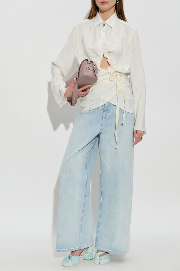 MM6 Maison Margiela BLUE Wide-leg jeans 2