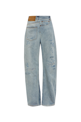 MM6 Maison Margiela BLUE Jeans with abrasions 1