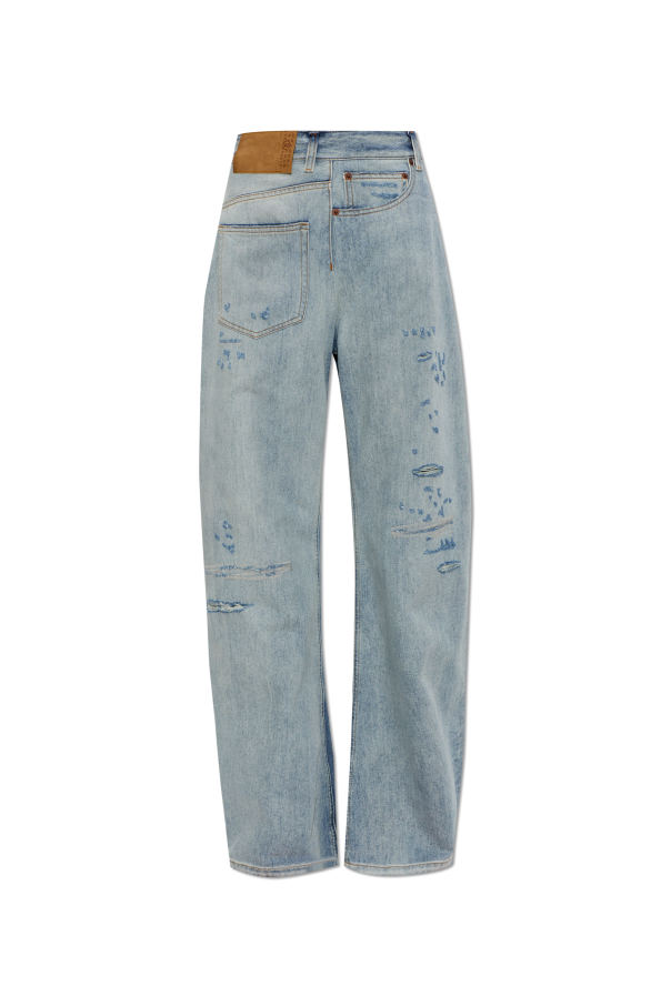 MM6 Maison Margiela BLUE Jeans with abrasions 1