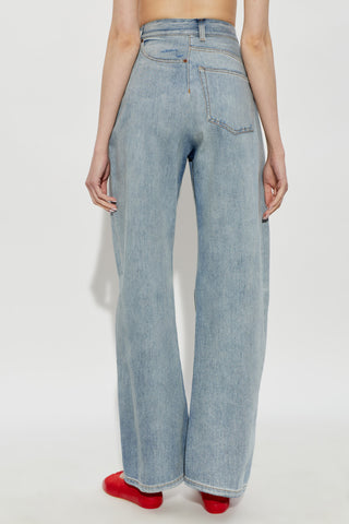MM6 Maison Margiela BLUE Jeans with abrasions 4