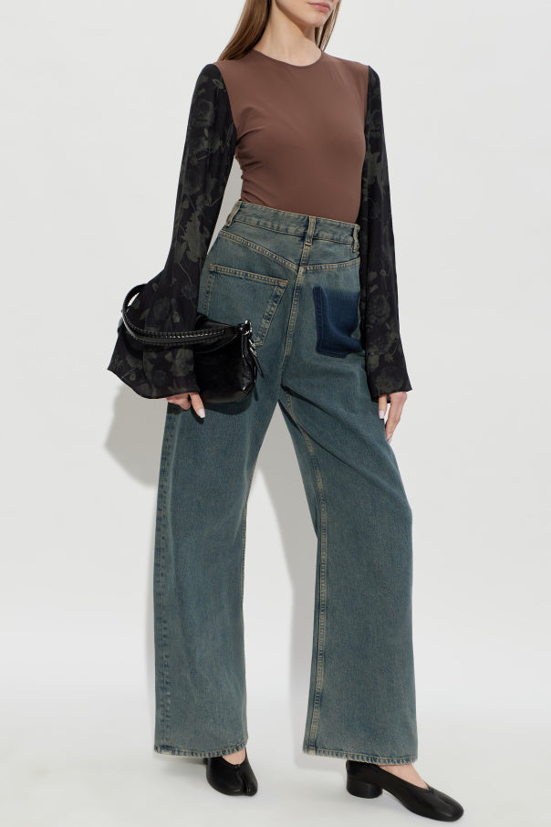 MM6 Maison Margiela BLUE Wide-leg jeans 2