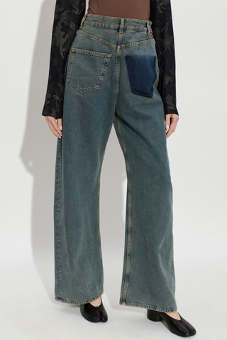 MM6 Maison Margiela BLUE Wide-leg jeans 3