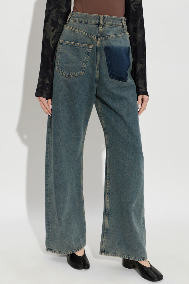 MM6 Maison Margiela BLUE Wide-leg jeans 3