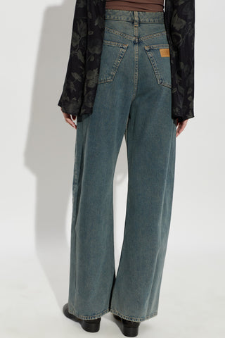 MM6 Maison Margiela BLUE Wide-leg jeans 4