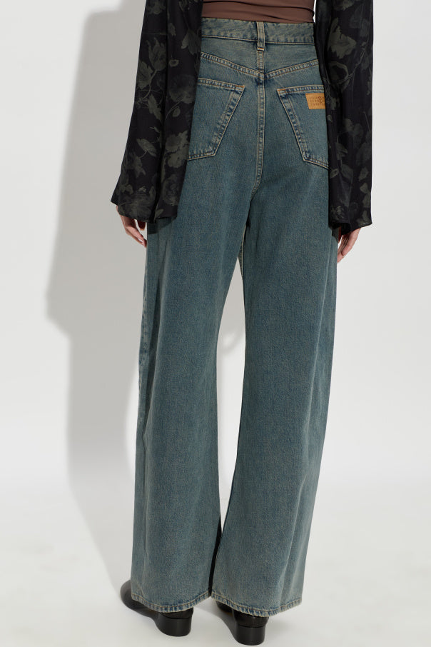 MM6 Maison Margiela BLUE Wide-leg jeans 4