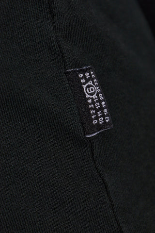MM6 Maison Margiela BLACK T-shirt with logo 5