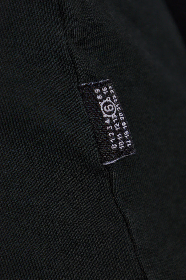 MM6 Maison Margiela BLACK T-shirt with logo 5