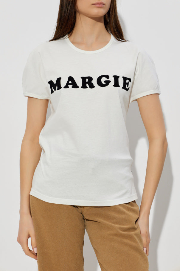 MM6 Maison Margiela WHITE T-shirt with logo 3