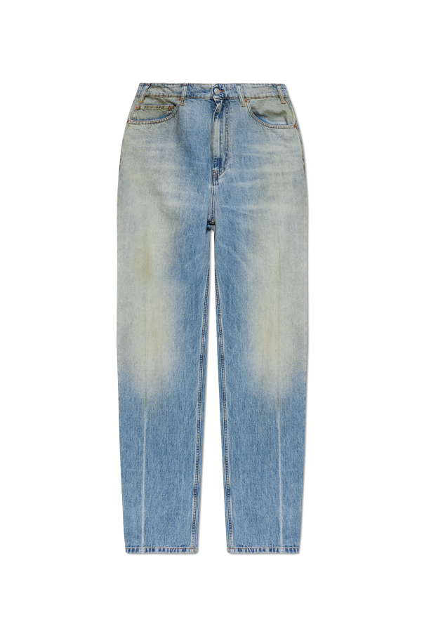MM6 Maison Margiela BLUE Jeans with 'vintage' effect 1