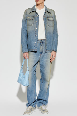 MM6 Maison Margiela BLUE Jeans with 'vintage' effect 2