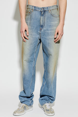 MM6 Maison Margiela BLUE Jeans with 'vintage' effect 3