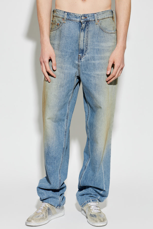 MM6 Maison Margiela BLUE Jeans with 'vintage' effect 3