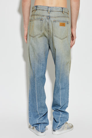 MM6 Maison Margiela BLUE Jeans with 'vintage' effect 4