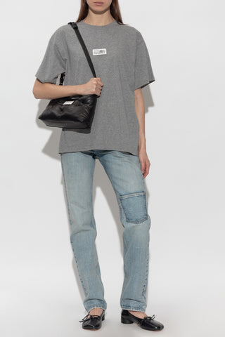 MM6 Maison Margiela GREY T-shirt with logo patch 2