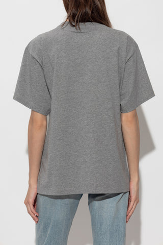 MM6 Maison Margiela GREY T-shirt with logo patch 4