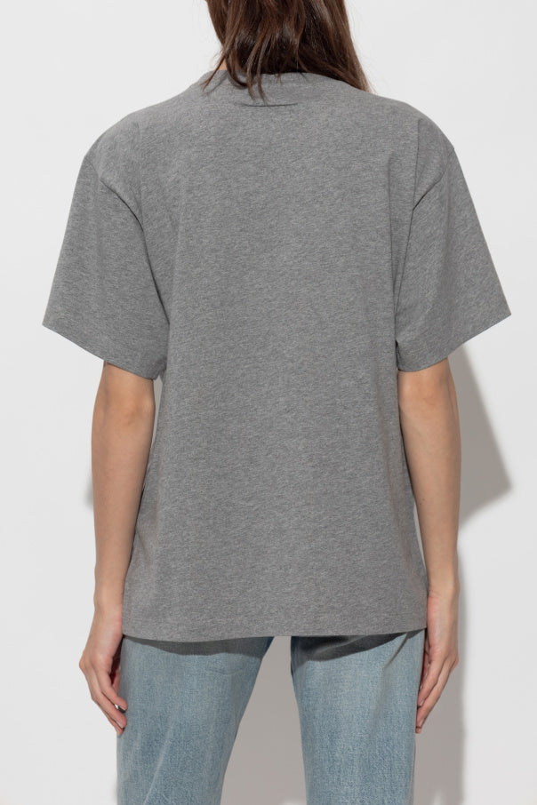 MM6 Maison Margiela GREY T-shirt with logo patch 4