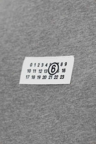 MM6 Maison Margiela GREY T-shirt with logo patch 5