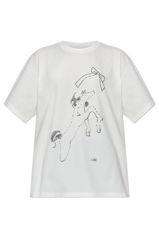 MM6 Maison Margiela WHITE T-shirt with print 1