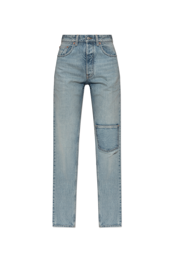 MM6 Maison Margiela BLUE Jeans with a pocket on the leg 1