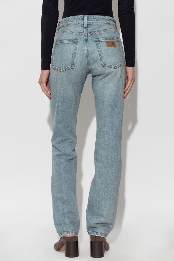 MM6 Maison Margiela BLUE Jeans with a pocket on the leg 4